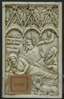 Writing tablet), 1 register, 3 arches across (frise d'arcatures; plaquettes) (Front)