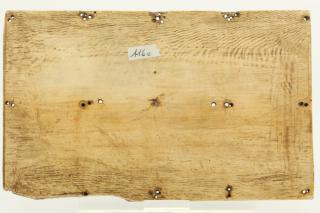 Panel (fragment of casket; lid), 2 registers, 4 arches across (coffret; frise d'arcatures) (Back)
