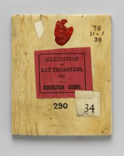 Wing, left (fragment of diptych), 1 register, 4 arches across (plaquette; frise d'arcatures; colonnette) (Back)