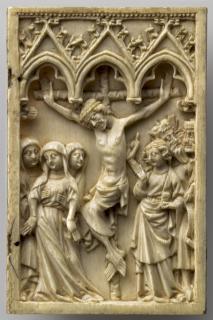 Wing, right (fragment of a diptych), 1 register, 3 arches across (frise d'arcatures; plaquette) (Front)