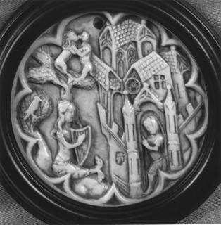 Mirror case, frame of 10 lobes (valve de miroir) (Front)