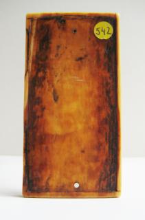 Panel (writing tablet?), 1 register, 3 arches across (frise d'arcatures; plaquette) (Back)