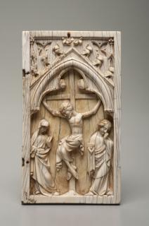 Wing, right (fragment of a diptych), 1 register, 1 arch across (plaquette) (Front)