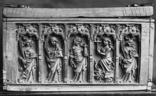 Casket with ogee arches (coffret) (End, left)