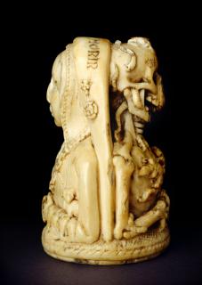 Rosary bead, 2 faces (Side)
