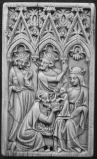 Writing tablet, 1 register, 3 arches across (frise d'arcatures; plaquette; tablette à écrire) (Front)