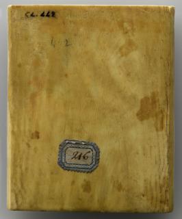 Wing, left (fragment of a diptych), 2 registers, 4 arches across (frise d'arcatures) (Back)