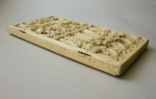 Diptych, 2 registers, 4 arches across (frise d'arcatures) (Side)