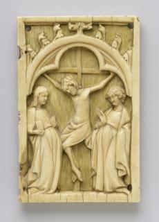 Wing, right (fragment of a diptych), 1 register, 1 arch across (plaquette) (Front)