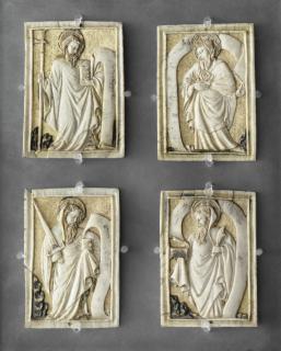 Openwork panels (fragments of a casket or larger panel, 1 register (plaquettes ajourées; coffret) (Front)
