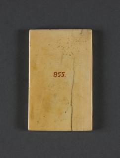 Wing, right (fragment of a diptych), 1 register, 1 arch across (plaquette) (Back)