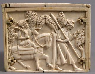 Casket, with arches (coffret; frise d'arcatures) (End, right)