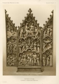 Gabled triptych, 3 registers (tabernacle) (Front)