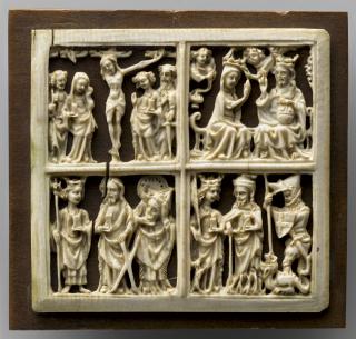 Openwork panel (plaquette ajourée), 2 registers (Front)