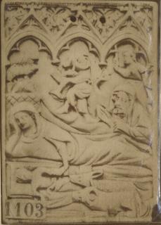 Writing tablet, 1 register, 3 arches across (frise d'arcatures; plaquette) (Front)
