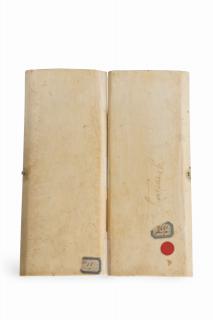 Diptych, 4 registers, bands of rosettes (décor de roses) (Back)