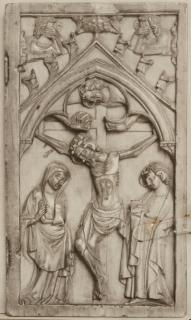 Wing, right (fragment of a diptych), 1 register, 1 arch across (plaquettes) (Front)