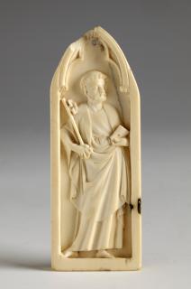 Gabled wing, left (fragment of a triptych), 1 register, 1 arch across (Front)