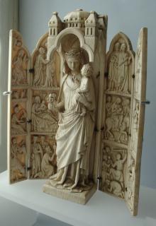 Polyptych (tabernacle), 3 registers (Side)