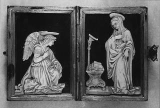 Diptych with reliefs (appliqués) (Front)