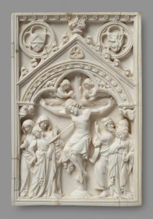 Wing, right (part of a diptych), 1 register, 1 arch across (plaquette) (Front)