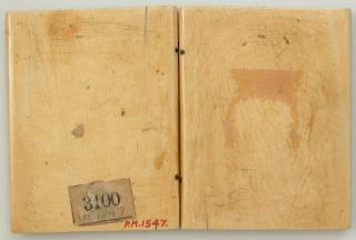 Diptych, 1 register, 3 arches across (frise d'arcatures) (Back)
