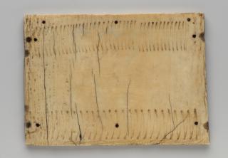 Panel (fragment of a casket), 5 arches across (frise d'arcatures; coffret) (Back)