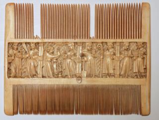 Liturgical (?) comb (peigne double) (Side 1)