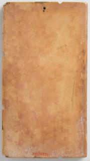 Wing, left (part of a diptych), 2 registers, with quatrefoils (quatre-feuilles) (Back)