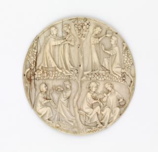 Medallion, lid of a box or mirror case (médaillon; valve de miroir) (Front)