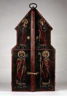 Gabled triptych, 3 registers (Front, closed)