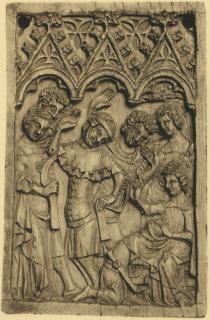 Writing tablet, 1 register, 3 arches across (frise d'arcatures; plaquette; tablette à écrire) (Front)