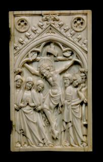 Diptych, 1 register, 1 arch across (plaquette) (Front, right)