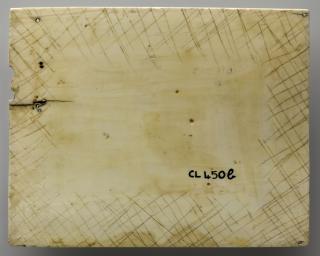 Panel (fragment of a casket), 1 register (coffret) (Back)