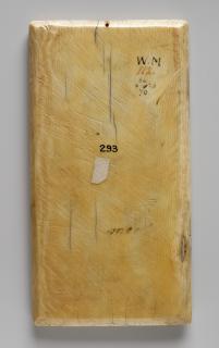 Wing, right (fragment of a diptych), 2 registers, 3 arches across (frise d'arcatures) (Back)