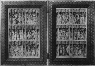 Openwork diptych, 3 registers (plaques ajourée) (Front)