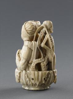 Rosary bead, 2 faces (chapelet)