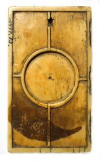 Writing tablet, 2 registers, 3 arches across (tablettes à écrire; frise d'arcatures) (Back)