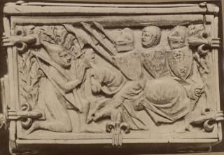 Casket (coffret; frise d'arcatures) (End, left)