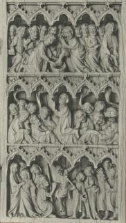 Diptych, 3 registers, 5 arches across (frise d'arcatures) (Front)