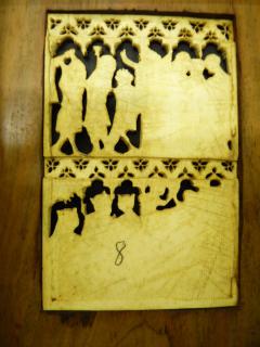 Openwork panel, 2 registers, 6 arches across (plaque ajourée; frise d'arcatures; colonnettes) (Back)