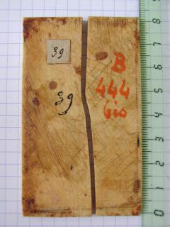 Writing tablet, 1 register, 3 arches across (frise d'arcatures; plaquettes; tablette à écrire) (Back)