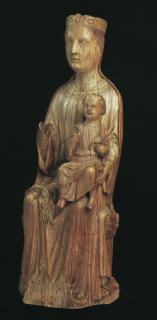 Statuette; Moussac Virgin and Child (Vierge à l'enfant de Moussac) (Front)
