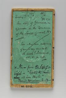 Writing tablets, 2 registers, with quatrefoils (quatre-feuilles; tablettes à écrire) (Back)