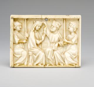 Panel, 1 register (fragment of the right wing of a diptych) (Front)