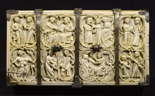 Casket, with arches, quatrefoils, rosettes (coffret; frise d'arcatures; quatre-feuilles) (Lid)