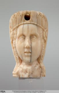 Rosary bead, 2 faces (chapelet) (Side 1)