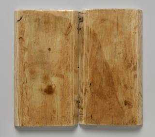 Diptych, 2 registers, 3 arches across (frise d'arcatures) (Back)