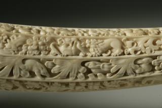 Hunting horn (oliphant) (Detail, side 2)