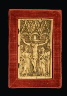 Wing, right (fragment of a diptych), 1 register, 3 arches across (frise d'arcatures; plaquette) (Front)